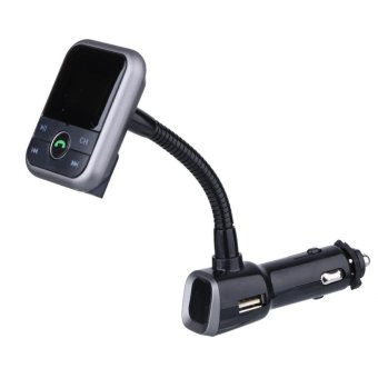 Handsfree Car Mounted Bluetooth 4.0 FM Transmitter with USB Port 2.1A(Black) - intl