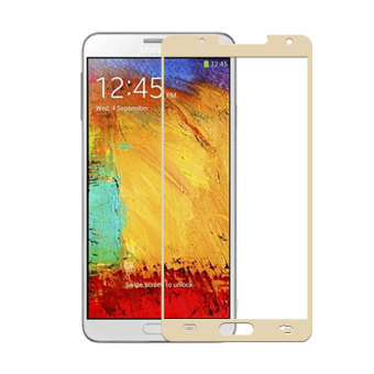 Premium 0.3mm Explosion Proof Tempered Glass Film Screen Protector For Samsung Galaxy Note 3 N9000 N9005 Screen Protective Film(Gold) - Intl