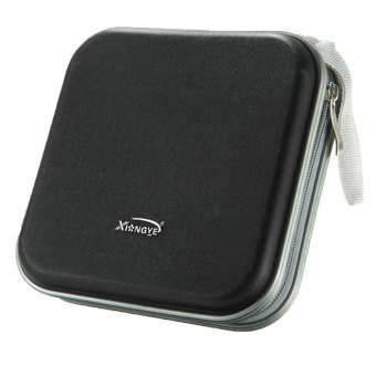 niceEshop Portable 40 Capacity Luxury VCD Disc Case CD DVD Storage Bag (Black)