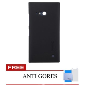 Nillkin Original Nokia Lumia 730 Super Hard case Frosted Shield - Hitam + Gratis Anti Gores