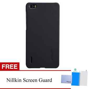 Nillkin For Huawei Honor 6 Super Frosted Shield Hard Case Original - Hitam + Gratis Nillkin Screen Protector