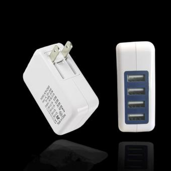 Fengsheng USB Charging Adapter 4 port Universal Charger 68 x 50 x 27mm White - intl
