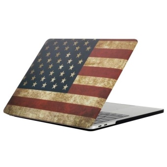 For 2016 New Macbook Pro 13.3 Inch A1706 and A1708 Retro US Flag Pattern Laptop Water Decals PC Protective Case - intl