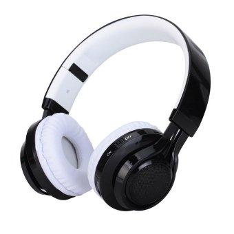 AB005 Folding Bluetooth Headset Card Radio Stereo (White) - Intl