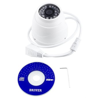 OEM Outdoor Waterproof IP Network Security Cameras Night VisionCamcorder (White) - intl