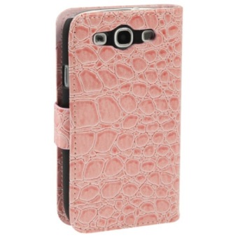 Case Crocodile Texture Flip Leather Case for Samsung Galaxy SIII / i9300 - Pink