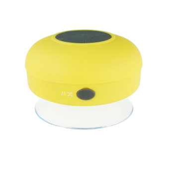 ELENXS Bluetooth Shower Speaker Car Handsfree Mic Speaker Waterproof Mini Wireless Universal Portable Yellow