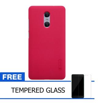 Nillkin For Xiaomi Redmi Pro Super Frosted Shield Hard Case Original - Merah + Gratis Tempered Glass