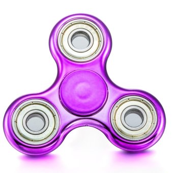 Purple Spinner Fidget Spinner Stress Cube Hand Spinners Focus(Purple) - intl