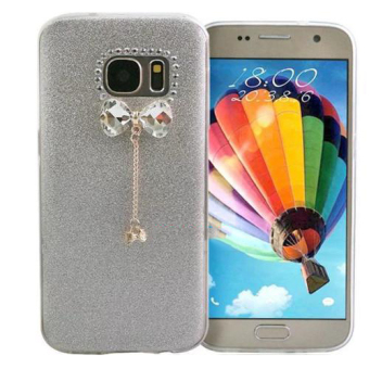 OME Luxury Candy Crystal Bling Glitter Powder Shine soft Phone Cases Cover For Samsung Galaxy Note 5 Case Fundas Skin Capa Para（silver） - intl