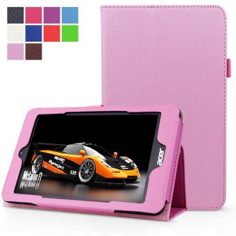 PU Leather Multi-Angle Stand Magnetic Smart Cover Case For Acer Iconia One 8 B1-810 8-Inch(Pink) - intl