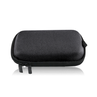 ELENXS Cellphone Headset Bluetooth Earphone Cable Storage Box Holder Organiser Cases Container Handbag Black