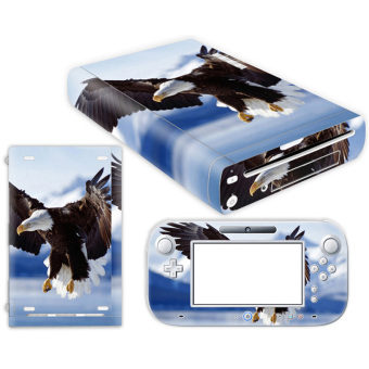 Bluesky Eagle Nintendo Wii U Skin NEW CARBON FIBER system skins faceplate decal mod (Intl)