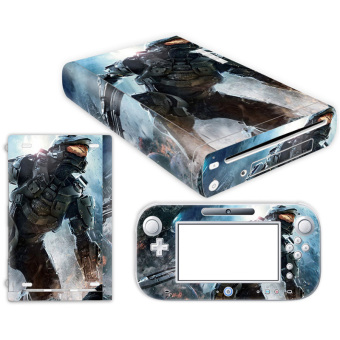 Bluesky Halo 4 Nintendo Wii U Skin NEW CARBON FIBER system skins faceplate decal mod (Intl)