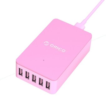 Orico USB Wall Travel Charger Hub 5 Port - CSE-5U - Pink