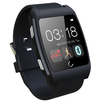 Smart Watch with Heart Rate Monitors NFC Pedometer Calorie Burned Sleep Monitor Remote Camera Anti-lost Find Phone Black