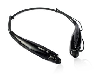 Sport Wireless Bluetooth Headset Earphone with Microphone MegaBass - Hitam