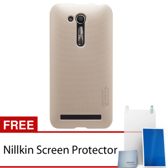 Nillkin For Asus Zenfone GO 4'5 inch / ZB452KG Super Frosted Shield Hard Case Original - Emas + Gratis Anti Gores Clear