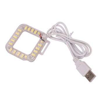 Andoer USB 20 LED Lens Ring Shooting Nightshot Flash Fill Light Lamp for New GoPro Hero 4/ 3 Plus / 3 Standard Waterproof Housing Case Flash Fill Light Lamp