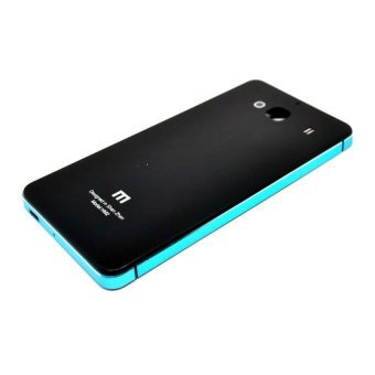 Case Aluminium Tempered Glass Hard Case for Xiaomi Redmi 2 - Black/Blue