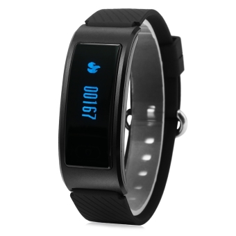 DF23 Heart Rate Monitor Smart Watch Wristband with Sleep Track Pedometer (Black) - intl