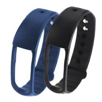 2Pcs Fashion Portable TPU Replacement Smart Bracelet Wristband Adjustable Watch Bands Strap for ID101 ID101HR Smart Bracelet - intl