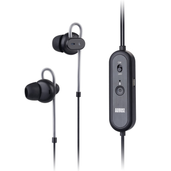 August EP720 Active Noise Cancelling Earphones - Rechargeable - HiFi In-Ear Monitors Stereo ANC Earphone with Built-in Microphone - Intl
