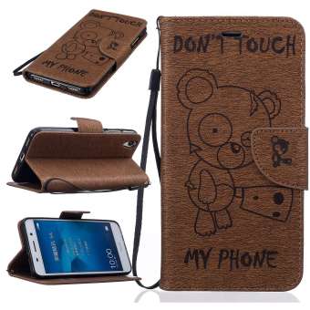 PU Leather Flip Stand Wallet Case for Huawei Y6 II / Y6 2 / Honor 5A - intl