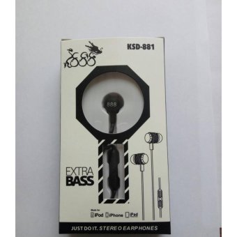 888 Extra Bass KSD-881 Stereo Earphone