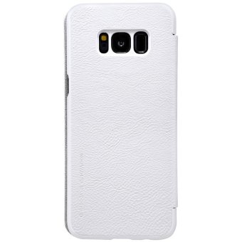 sFor Samsung Galaxy S8 Case Nillkin QIN Series leather Cases 360 degree protection case flip cover for samsung s8 (White) - intl