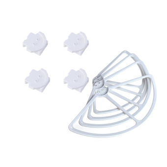 4 PCS DJI Quick Release Mount Adapter And 4pcs RC Quadcopter Propeller Guard Protector (White)