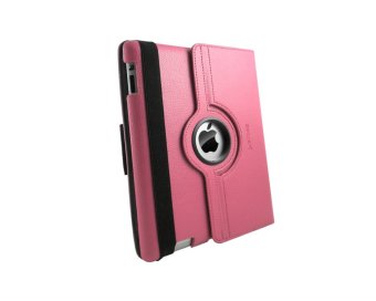Ztoss 360 Degree Rotation Folio Case for New iPad sss291 - Pink