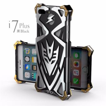 For IPhone 7Plus,DAYJOY Luxury Cool Design Punk Style Premium Aluminum Metal Bumper Frame Shockproof Case Cover Shell for Apple IPhone 7Plus(BLACK) - intl