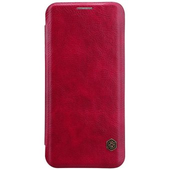 sFor Samsung Galaxy S8 Case Nillkin QIN Series leather Cases 360 degree protection case flip cover for samsung s8 (Red) - intl