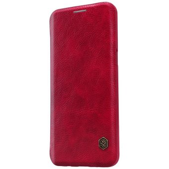 sFor Samsung Galaxy S8 Case Nillkin QIN Series leather Cases 360 degree protection case flip cover for samsung s8 (Red) - intl