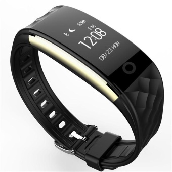 S2 Heart Rate Step Bluetooth Sports Wear Bracelet QQ Micro Letter Display IP67 Depth Waterproof Smart Bracelet(Black) - intl