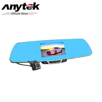 Anytek T6 1080P Double Lens Rear view Mirror Car Video Recorder DVR Camera Dash - Int'l - intl