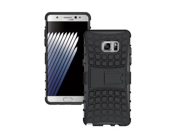 Fashion Case Rugged Armor Military untuk Samsung Galaxy Note 7 - Black