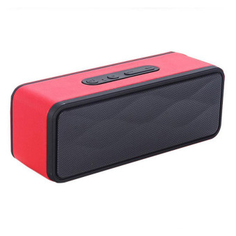 GS-805 Portable Wireless Bluetooth Speaker HIFI Subwoofer (Red)