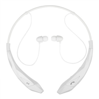 MiniCar Bluetooth Headphone neckband Hands-free HBS-902 earphone sport wireless headset hbs 902 for Samsung iphone Tone(White) (Intl) - Intl