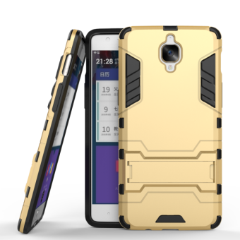 BYT Iron Man Hybrid Phone Case for OnePlus 3 (Gold)