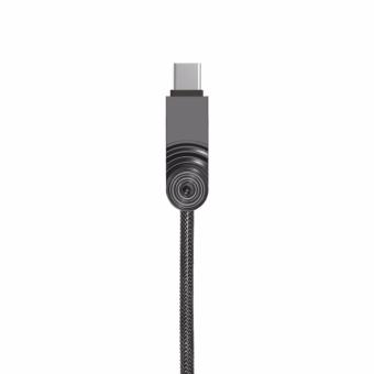 Remax WK Wave Design 3 in 1 Data Cable Apple Lighting/Micro USB/Type C 1M WDC-015 - Hitam