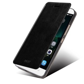 MOFI PU Leather Soft TPU Cover for Huawei Honor 5X (Black)