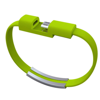 Cocotina Portable Micro USB To USB Cable Bracelet Charger Data Sync Cord Wristband Charge – Green
