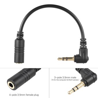 Andoer Microphone Adapter Cable Smartphone Cellphone Microphone Mic to PC Computer DSLR Camera Adapter Outdoorfree - intl