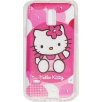 Cantiq Case Hello Kitty Shine Swarovsky For Samsung Galaxy S5 Mini G800F Ultrathin Jelly Case Air Case 0.3mm / Silicone / Soft Case / Case Handphone / Casing HP - 11