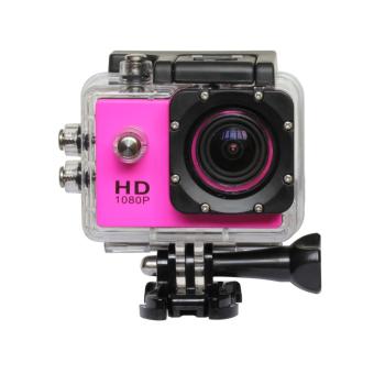 SJCAM SJ4000 5.08 cm 12 megapiksel FHD olahraga luar ruangan kamera Video Digital - berwarna merah muda - Internasional