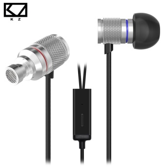KZ HDS3 Mini Earphone Silver Exquisite Shiny Lightweight Monitoring In Ear Monitors With Microphone - intl