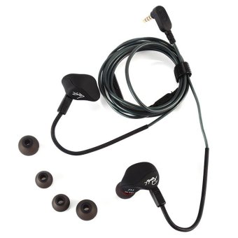 KZ ZS3 Ergonomic Detachable Cable In Ear Headphones Audio Monitors Noise Isolating HiFi Music Sports Earbuds With Microphone(Black) - intl