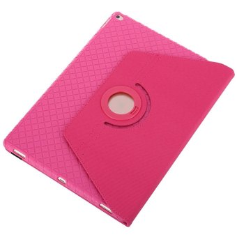 360 Degrees Rotating Stand PU Leather TPU Back Cover Case Protective Flip Folio Detachable Soft Rubber Cover for iPad Pro (RED)